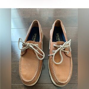 Sperry Tan Leather Boat Shoes